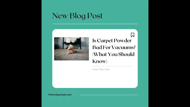 Video thumbnail for Is Carpet Powder Bad For Vacuums? (What You Should Know)