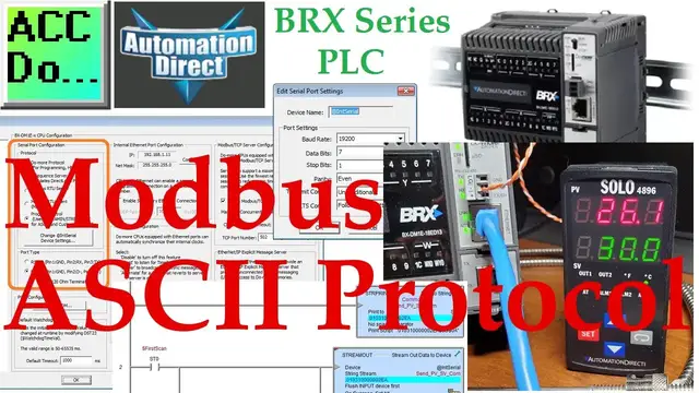 Video thumbnail for BRX Do-More PLC Modbus ASCII Protocol