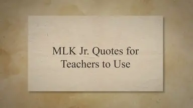 'Video thumbnail for Quotes for Martin Luther King Jr Day'