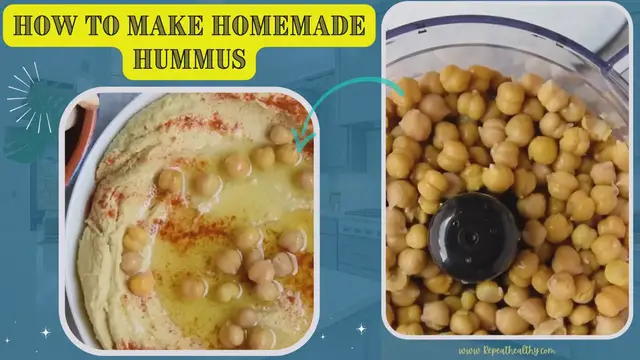 Video thumbnail for HOW TO MAKE HOMEMADE HUMMUS