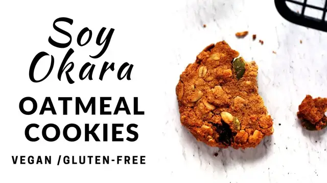 Video thumbnail for Vegan Soy Okara Oatmeal Cookies (Gluten-Free) 全素豆渣燕麥餅乾 (無麵粉) (無旁白/短版)