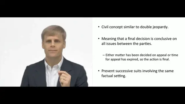 Video thumbnail for Res Judicata - Civil Trial