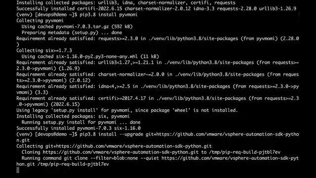 Video thumbnail for Configure a Python Virtual Environment for Ansible VMware - ansible collection community.vmware