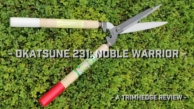 'Video thumbnail for Okatsune 231 - Noble Warrior - Garden Shears For Topiary Fans'
