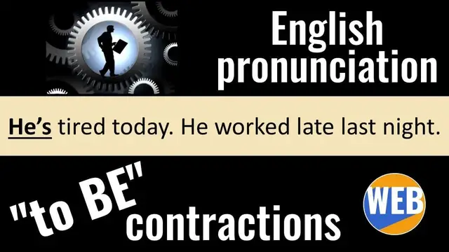 Video thumbnail for Natural English pronunciation - Contractions of the verb "To BE"