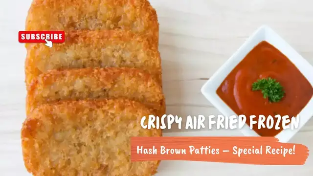 Video thumbnail for Crispy Air Fried Frozen Hash Brown Patties – Special Recipe!