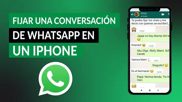Video thumbnail for ¿Cómo fijar una conversación de WHATSAPP en IPHONE? - Personaliza tus chats