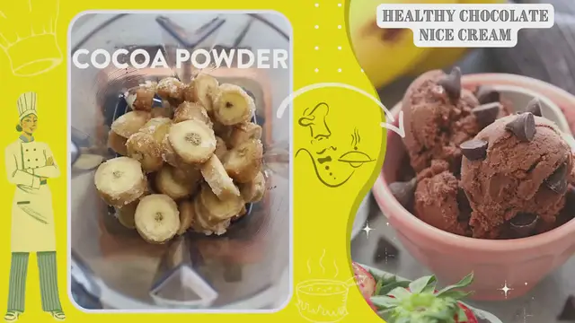Video thumbnail for Healthy Chocolate Nice Cream