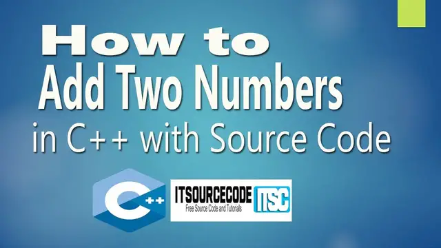 Video thumbnail for How to Add two Numbers in C++ With Source Code 2020| C++ Projects with Source Code