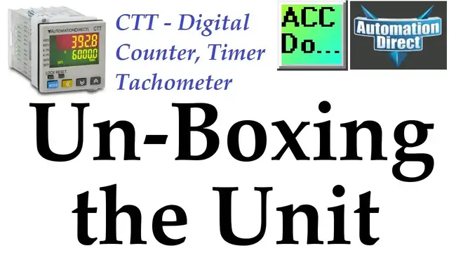 Video thumbnail for Un-boxing the CTT Counter Timer Tachometer