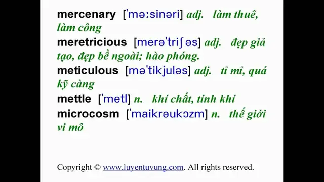 Video thumbnail for Essential Words for the TOEFL - Lesson 15
