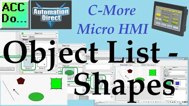 Video thumbnail for C-More Micro HMI Object List Shapes