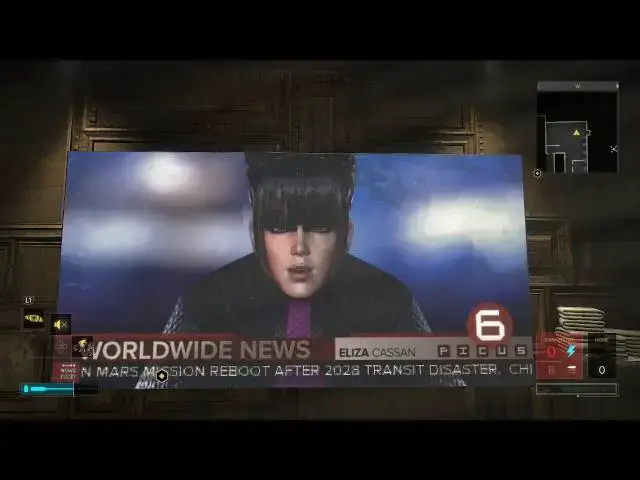 Video thumbnail for Deus Ex: Mankind Divided - Picus TV Eliza Cassan: Talos Rucker Interview, Cista Airline Crash PS4