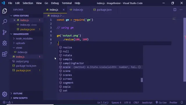 Video thumbnail for Node.js ImageMagick Convert from PNG to JPG and Resize it Example