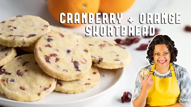 Video thumbnail for How to Make my Easy Cranberry & Orange Shortbread Recipe