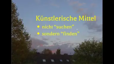 'Video thumbnail for Künstlerische Mittel – nicht „suchen“, sondern „finden“ - für mehr Liebe zur Literatur'