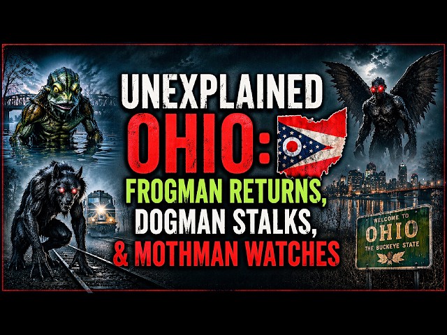 Video thumbnail for UNEXPLAINED OHIO: Frogman Returns, Dogman Stalks, & Mothman Watches