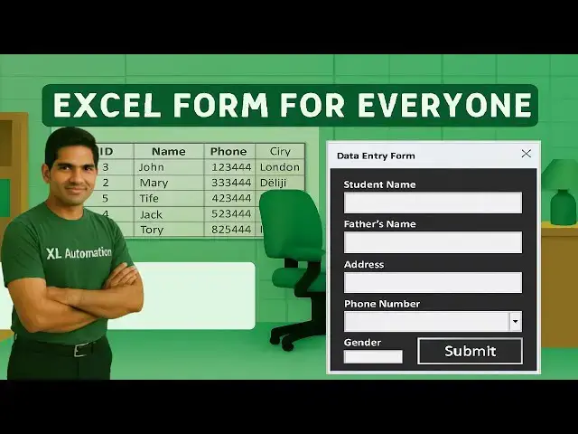 'Video thumbnail for Easily Make an Automated Data Entry Form in Excel'