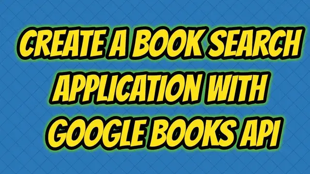 Video thumbnail for Google Books API Example - Book Search Application