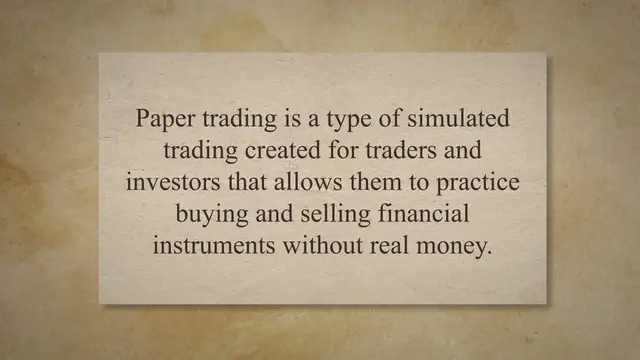 Video thumbnail for Is Paper Trading The Same As Real Trading?