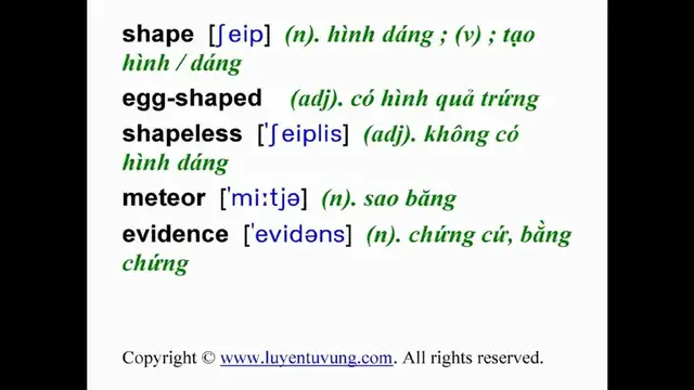 Video thumbnail for Learn English Vocabulary - Grade 9 - Unit 10 - Lesson 01