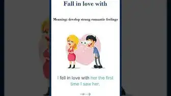 Video thumbnail for Fall in love with meaning | Common English Idioms #shorts