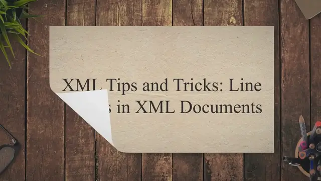 Video thumbnail for XML Tips and Tricks: Line Breaks in XML Documents