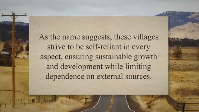 Video thumbnail for Characteristics of Self-Reliant Villages