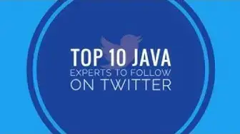 'Video thumbnail for Top 10 JAVA Experts To Follow On Twitter.'