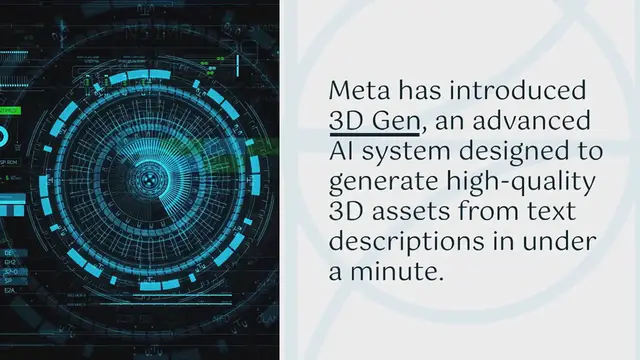 Video thumbnail for Meta 3D Gen: Generate High-Quality 3D Content from Text Prompts