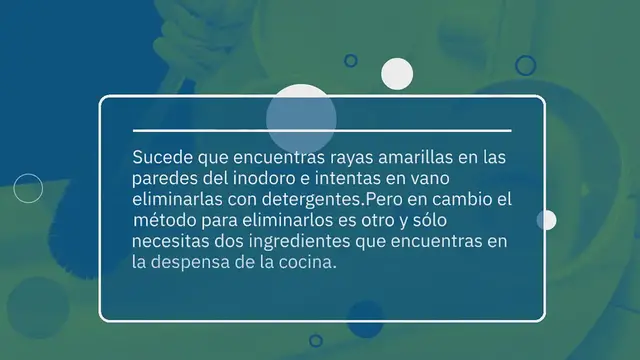 Video thumbnail for Adiós rayas amarillas del inodoro, los detergentes no solucionan nada: sólo así se eliminará el problema