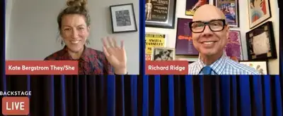 Video thumbnail for Kate Bergstrom Talks THE 39 STEPS on Backstage with Richard Ridge
