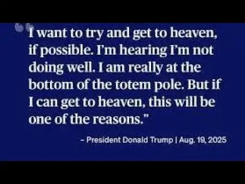 'Video thumbnail for Trump wants to go to heaven #livestreaming #livestream #live'