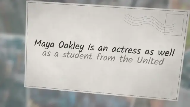 Video thumbnail for Maya Oakley Age, Boyfriend, Wiki, College
