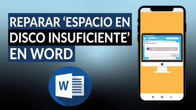Video thumbnail for Cómo reparar 'espacio en disco insuficiente' en WORD - Fácilmente