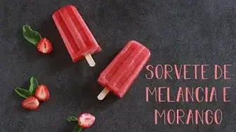 'Video thumbnail for Sorvete de Melancia e Morango | Made by Choices'