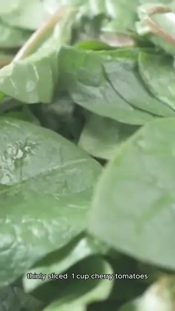 'Video thumbnail for spinach salad recipe'