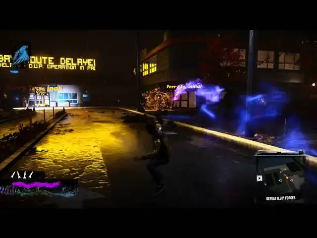 Video thumbnail for inFamous: Second Son - Quid Pro Quo: Delsin Thinks About Reggie, Looks For Hank, Video, Smoke Combat