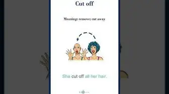 Video thumbnail for "Cut off" meaning | "cut off" in a sentence | Common English Idioms #shorts