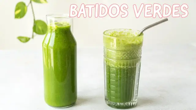 Video thumbnail for BATIDOS VERDES - 2 LICUADOS VERDES SIMPLES Y SALUDABLES PARA TODOS LOS DÍAS - VEGANOS