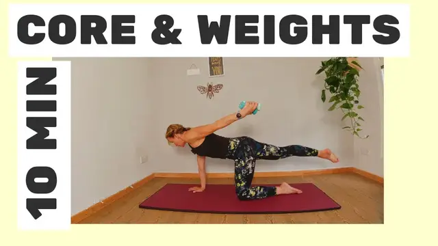 'Video thumbnail for Core focused Pilates with Weights'