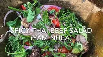 Video thumbnail for Authentic Spicy Thai Beef Salad (Yam Nuea) Recipe