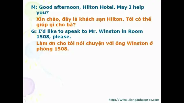 Video thumbnail for English for Hotel Workers - Part 1 -  Lesson 04