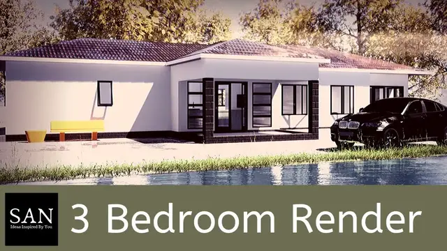 'Video thumbnail for 3 Bedroom HouseTwinmotion 2020 Speed Render Plus Free Floor Plan'