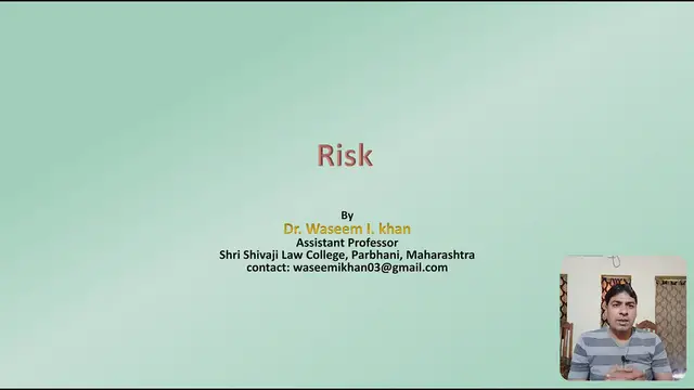Video thumbnail for Principle of Insurable Interest | lecture on insurance law | Principles of Insurance Contract - 08