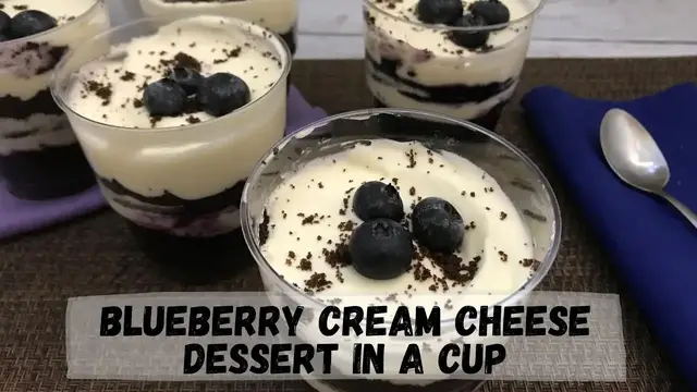 Video thumbnail for Blueberry Cream Cheese Dessert in a Cup Recipe | Happy Tummy Recipes