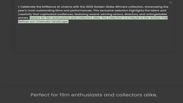 Video thumbnail for year's most outstanding films and performances. This exclusive selection highlights the talent and creativity that captivated audiences, featuring award-winning actors, directors, and unforgettable stories. Perfect for film enthusiasts an