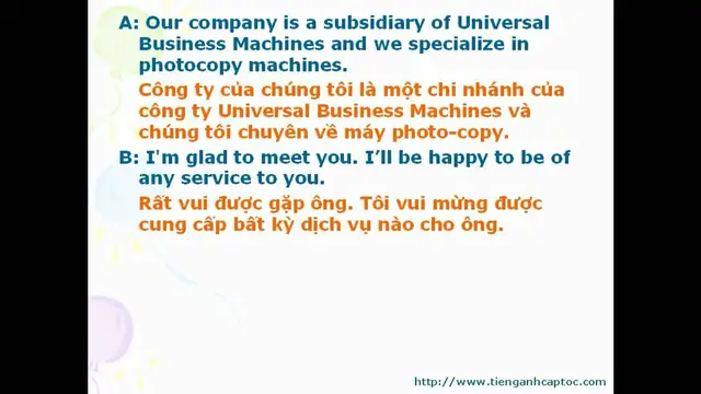 Video thumbnail for English for Business - Unit 14 - Dialogue 009