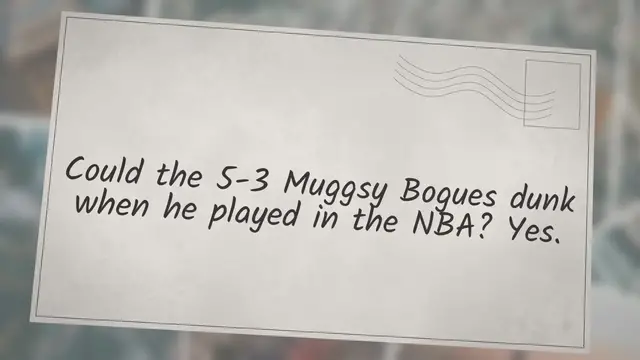 Video thumbnail for Could the 5-3 Muggsy Bogues dunk when he played in the NBA? Yes.