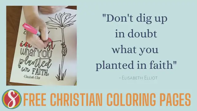 Video thumbnail for Elisabeth Elliot Quote Coloring Page
